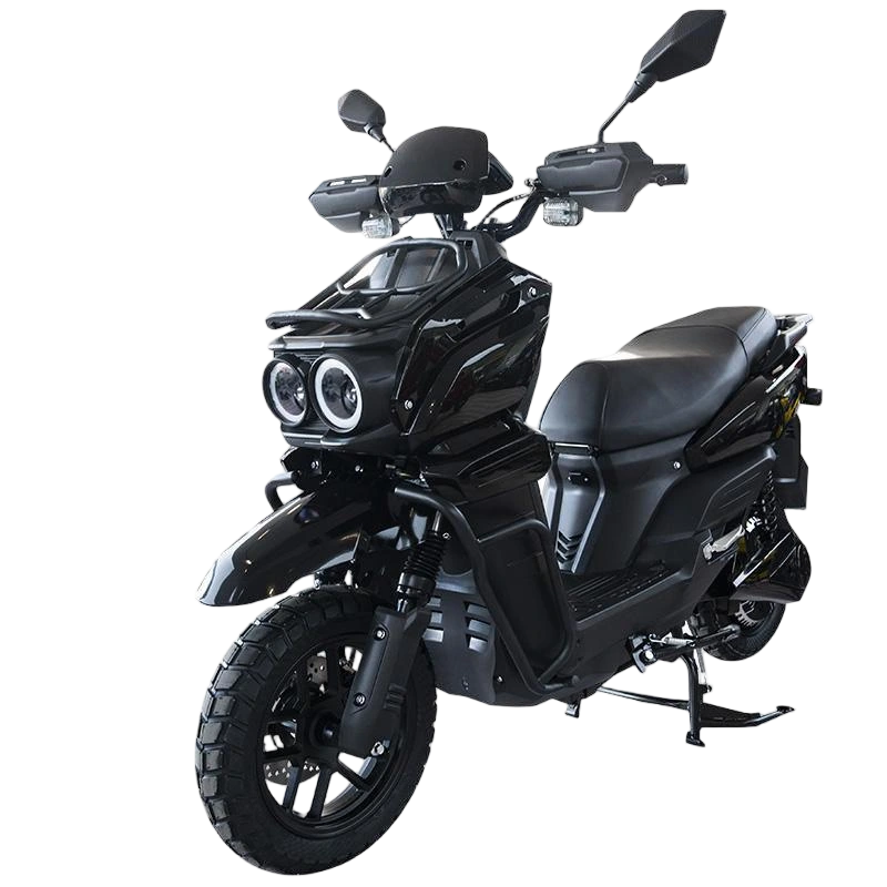 Fuyang FY-66 electric motorcycle with twin round headlights