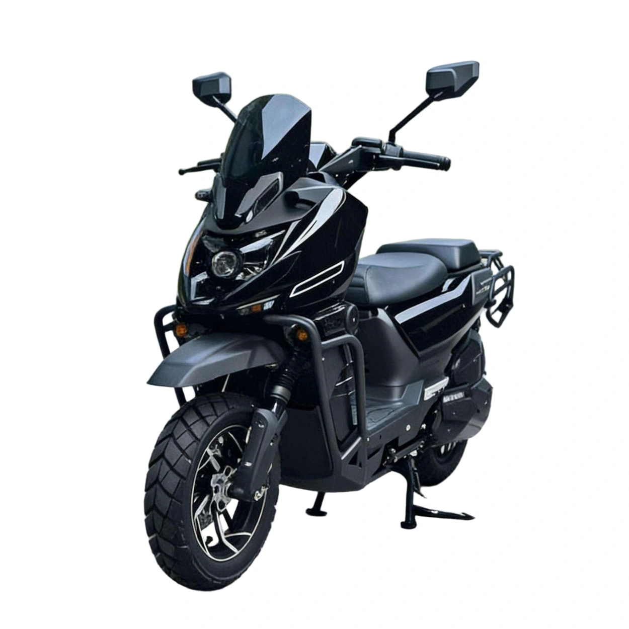 Fuyang FY-68 black sport electric motorcycle